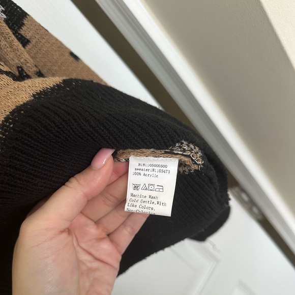 Shein Leopard Print Sweater - Picture 8 of 9